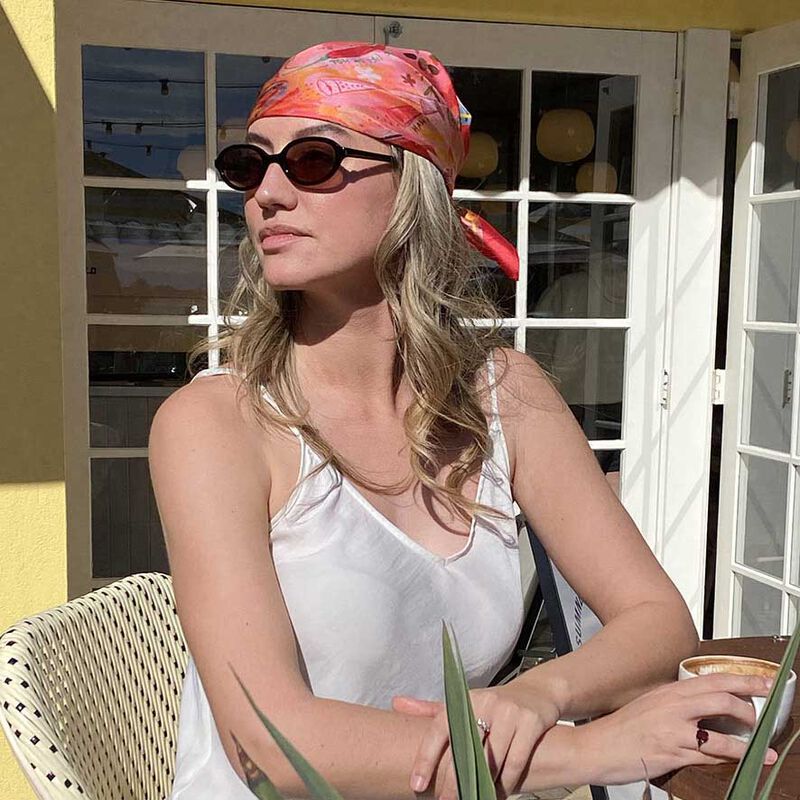 Dark Hampton X Jackie Green The Scarlett Petite Silk Scarf image number 3